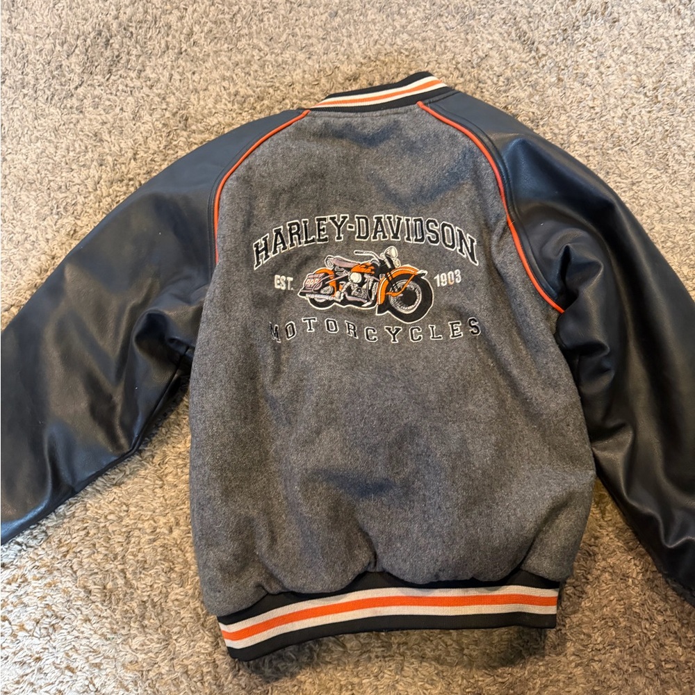 Harley-Davidson Kids Black and Gray Jacket - Picture 2 of 4